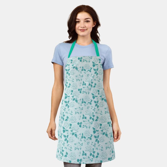 Popular Elegant Floral Apron (Worn)
