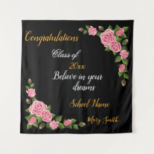 Popular Floral Customize Rose Tapestry