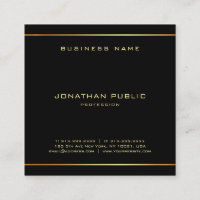 Popular Glamour Black And Gold Elegant Template