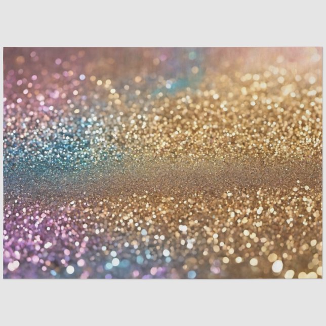 Popular Glitter Opal Holographic Collection Tissue Paper (Front)