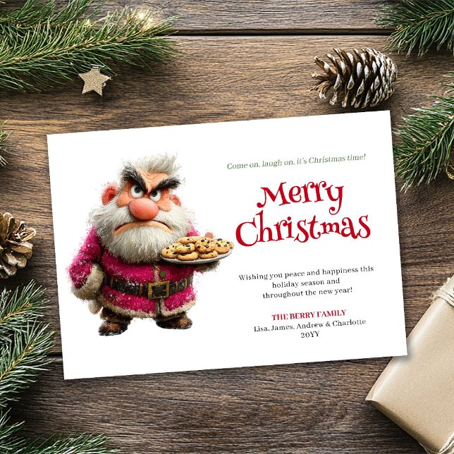 Popular humor Santa downloadable festive card (Popular humor Santa downloadable festive card)