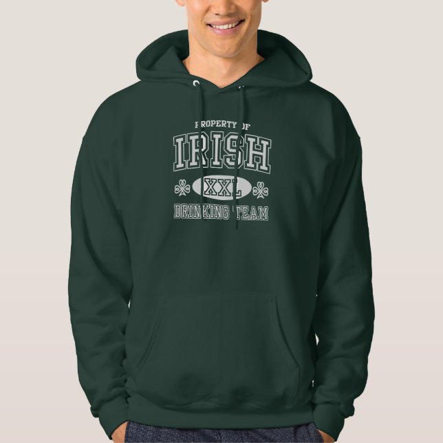 Popular Irish Drinking Team Hoodie (Front)