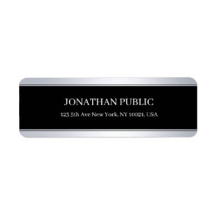 Popular Modern Black Silver Elegant Template Chic