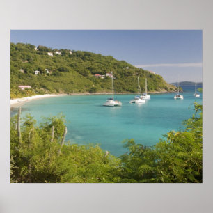 Popular moorings for bareboaters and charter poster