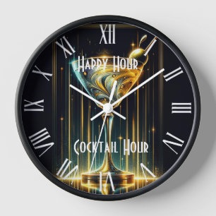 Popular Neon Party Time Personalized Clock