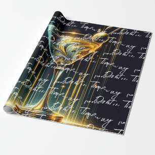Popular Neon Party Time Personalized Wrapping Paper