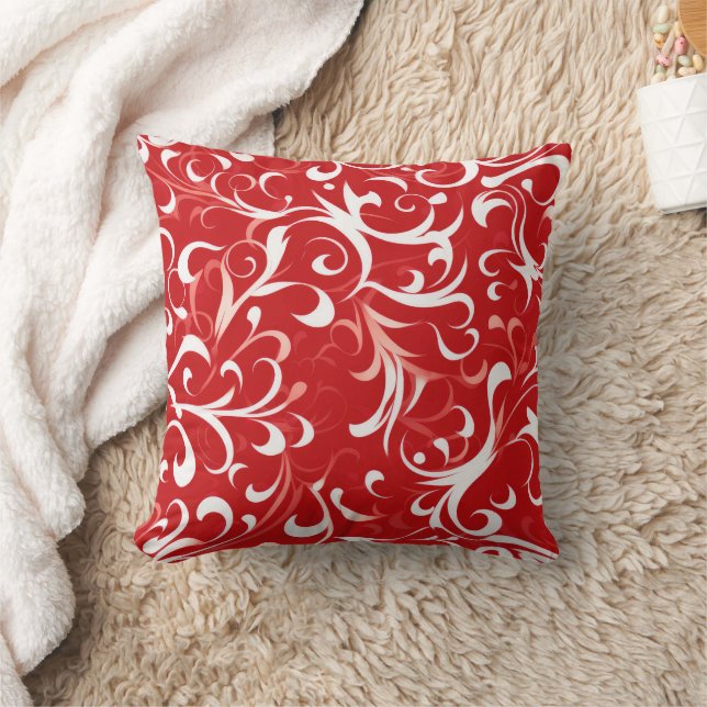 Popular red tiled pattern  throw pillow (Blanket)