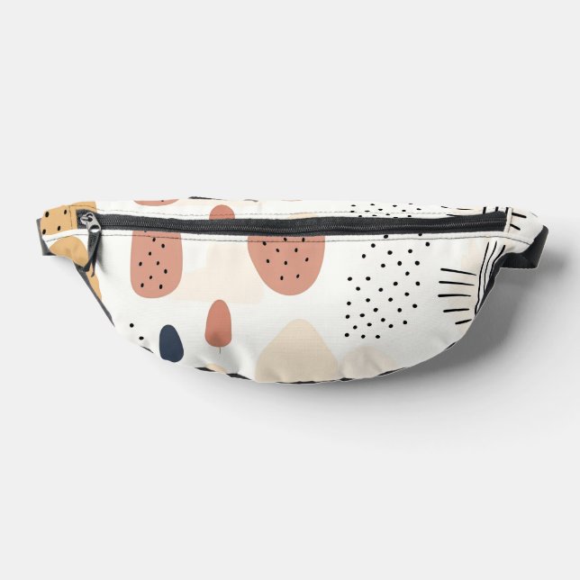 Popular Retro Boho Abstract Collection Fanny Pack (Lay Down)