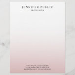 Popular Rose Gold White Modern Template Elegant Letterhead<br><div class="desc">Popular Rose Gold White Modern Template Elegant Letterhead.</div>