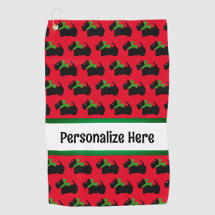 Popular Scotty Dog Personalized  Golf Towel