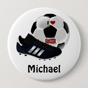 Popular soccer design template 4 inch round button