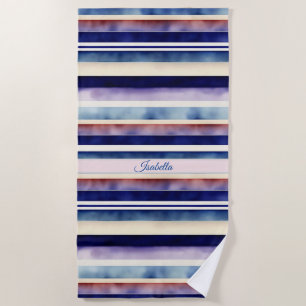 Popular Summer Navy Blue Boat Stripes Collection Beach Towel