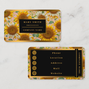 Popular Sunflower Beautiful Collection Business Card