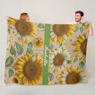 Popular Sunflower Beautiful Collection Fleece Blanket
