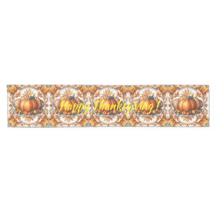 Popular Thanksgiving Pumpkin Autumn Collection Short Table Runner