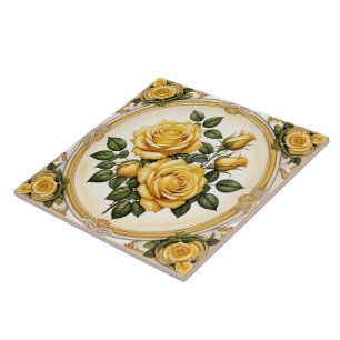 Popular Yellow Rose Beautiful Collection Tile