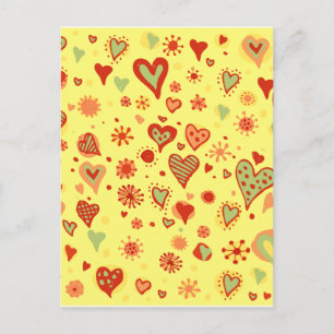 Populated Heart Postcard