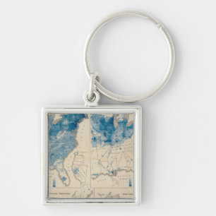 Population United States census 2 Keychain
