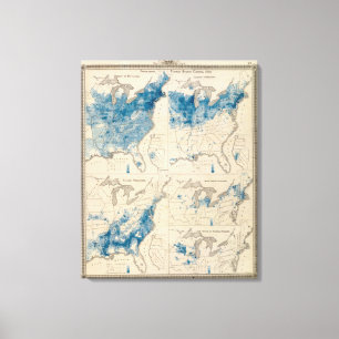 Population United States census Canvas Print