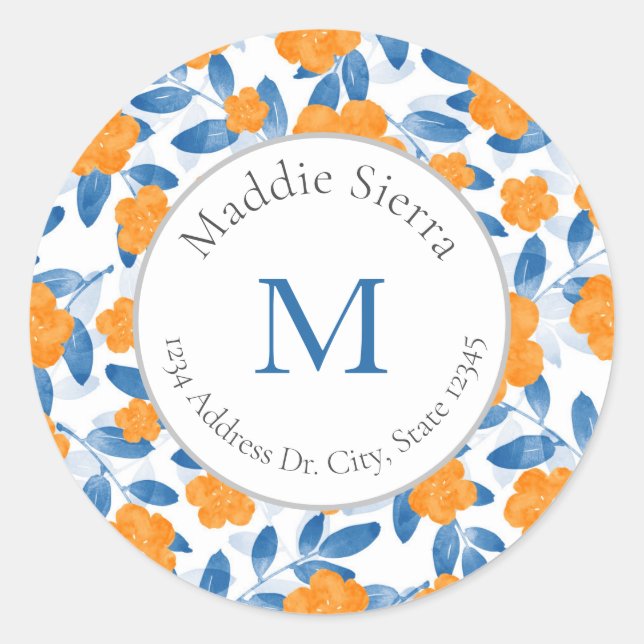 Populations d'aquarelle et étiquettes Motifs Feuil (Devant)