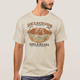 Porc de marque et T-shirt délicieux d'haricots
