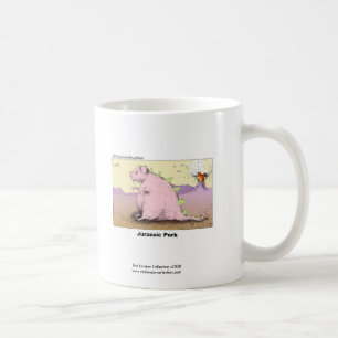 Porc Jurrasque Hilarious Cartoon Café Mug