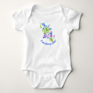 Porcelain Berries on a Baby Bodysuit
