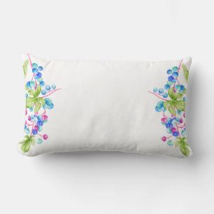 Porcelain Berries on a Lumbar Pillow