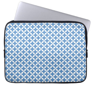 Porcelain Blue Mosaic Laptop Sleeve