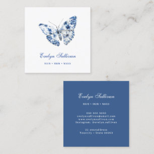 Porcelain butterfly logo business card