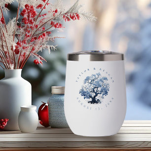 Porcelain-Inspired Chinoiserie Tree Motif ID1094