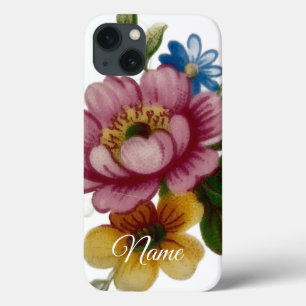 Porcelain Inspired Floral iPhone 13 Case