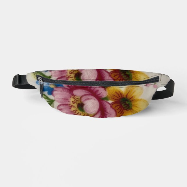 Porcelain Inspired Floral Fanny Pack (Front)