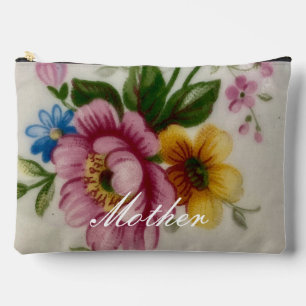 Porcelain Inspired Floral Print Cut Sew Bag
