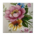 Porcelain Inspired Floral Tile<br><div class="desc">Add a personalized touch to your space with our customizable Porcelain Inspired Floral tiles — perfect for home decor,  gifts,  and creative design projects.</div>
