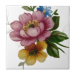 Porcelain Inspired Floral Tile<br><div class="desc">Add a personalized touch to your space with our customizable Porcelain Inspired Floral tiles — perfect for home decor,  gifts,  and creative design projects.</div>
