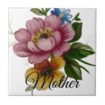 Porcelain Inspired Floral Tile<br><div class="desc">Add a personalized touch to your space with our customizable Porcelain Inspired Floral tiles — perfect for home decor,  gifts,  and creative design projects.</div>