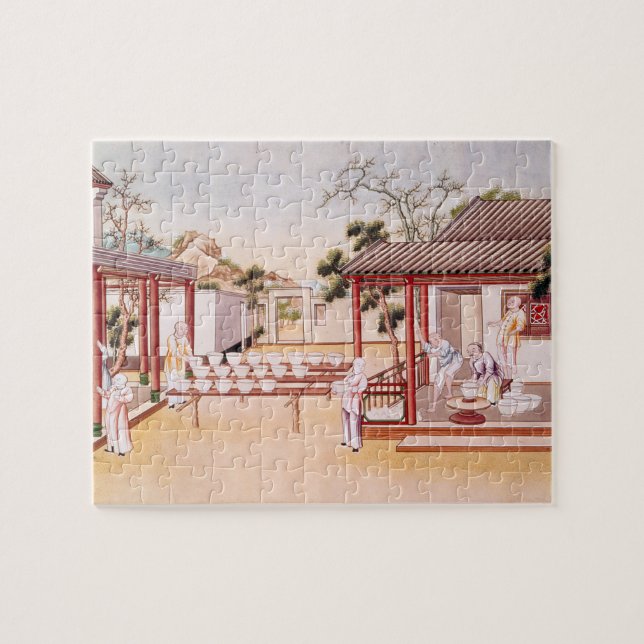 Porcelain Making (w/c on paper) Jigsaw Puzzle (Horizontal)