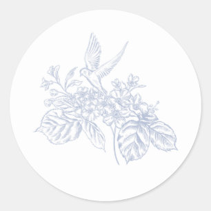 Porcelain Meadow Chinoiserie Floral Sticker