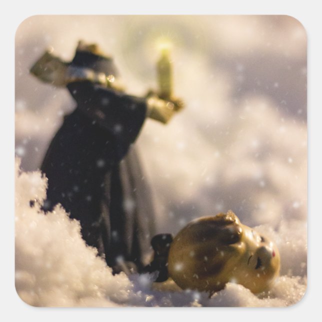 Porcelain Nights V Square Sticker (Front)