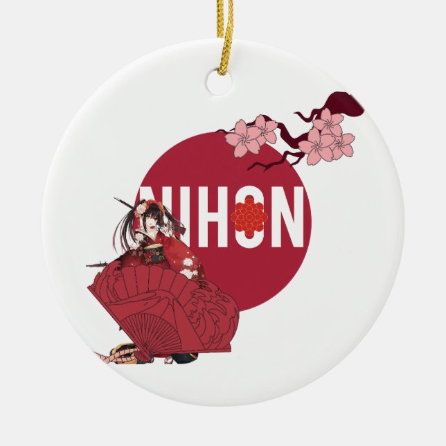 Porcelain Pitcher Ceramic Ornament (Front)