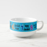 Porcelain Soup Mug "8 Nights Happy Hanukkah"<br><div class="desc">Porcelain Soup Mug "8 Nights Happy Hanukkah" Enjoy!!! Thanks for stopping and shopping by. Much appreciated!!! Style: Soup Mug Make mealtime more fun with a custom soup mug! Serve your favourite soup in a porcelain mug, customized with your beautiful designs, photos, or funny sayings. You can use this mug for...</div>