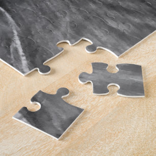 Porch Flower / Black and White / Jigsaw Puzzle