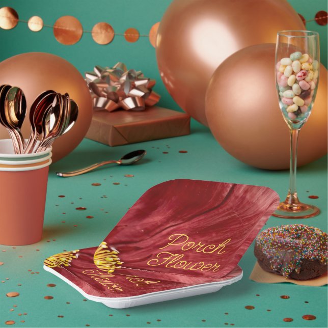 Porch Flower / Original / Paper Plate (Multi)