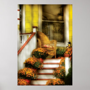 Porch - In the light of Autumn Poster