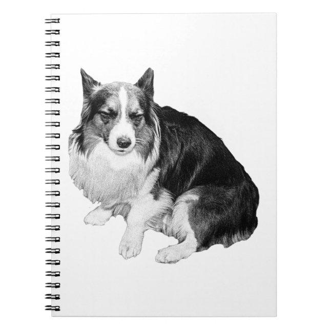 Porch-Light Corgi Notes Notebook (Front)