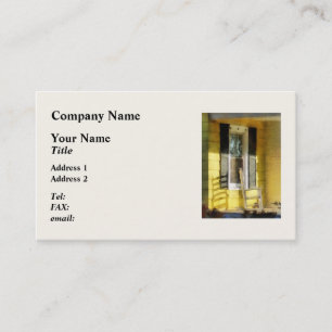 Porch - Long Afternoon Shadow of Rocking Chair Business Card