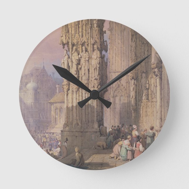 Porch of Regensburg Cathedral Round Clock (Front)