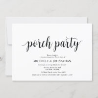 Porch Party, Housewarming party invitation cards
