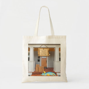 Porch Pirates Welcome: Our Dragon is always hungry Tote Bag